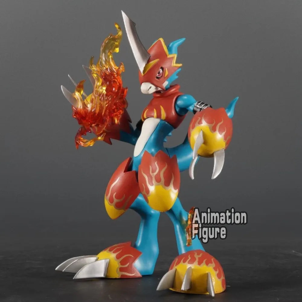 2-20cm Anime Digimon Adventure Figure V-mon Evolutionary Combination Action Figures Pvc Collection Model Toys for Gifts